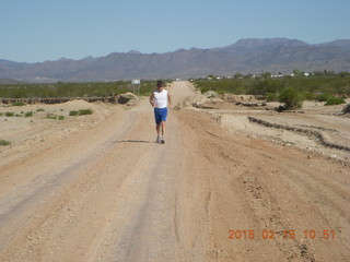 Brad running at Alamo Lake