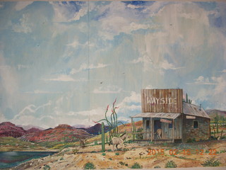 Alamo Lake - Wayside Inn small mural