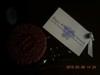 343 8x6. Yannick 40th birthday chocolate