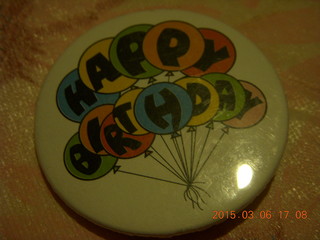 345 8x7. Happy Birthday button