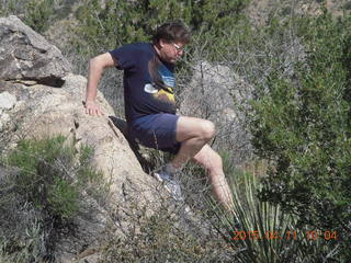 Bagdad run/hike - Neil W climbing down
