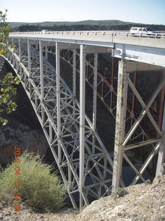 aerial - Hoover Dam and bridge