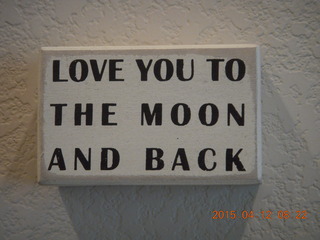 driving to Moab - full moon