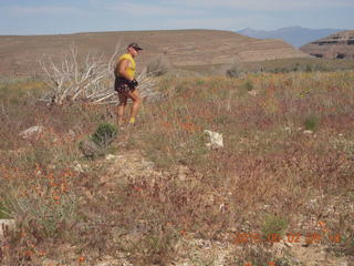 127 8z2. Adam running at Grand Gulch