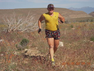 Adam running at Grand Gulch