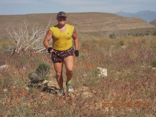 132 8z2. Adam running at Grand Gulch