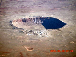 12 8zu. aerial - meteor crater
