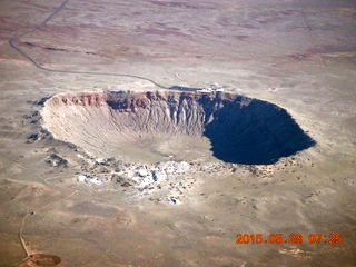 13 8zu. aerial - meteor crater