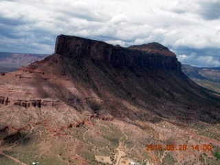 aerial - Gateway Canyon - the Palisade rock formation