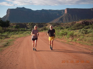 Gateway morning run - Karen and Mid running