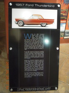 202 8zv. Gateway car museum - Ford Thunderbird sign