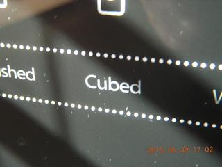 ice CUBED (not squared)