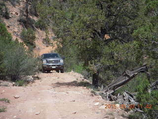 drive to Calamity Mine - very tough side road - truck
