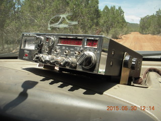 drive to Calamity Mine - very tough side road - CB radio