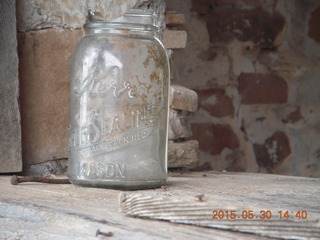 Calamity Mine camp site - Kerr Mason jar
