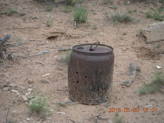 Calamity Mine camp site - rusted cans