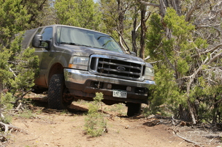 437 8zw. drive to Calamity Mine - difficult side road - truck
