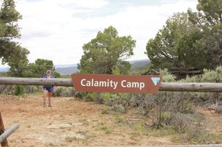 Calamity Mine camp site sign