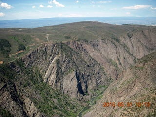 57 8zx. aerial - Black Canyon of the Gunnison