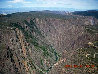 61 8zx. aerial - Black Canyon of the Gunnison