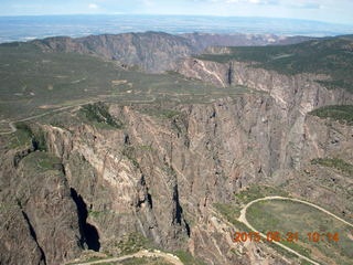 64 8zx. aerial - Black Canyon of the Gunnison