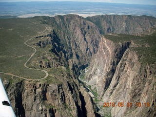 68 8zx. aerial - Black Canyon of the Gunnison