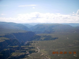 71 8zx. aerial - Black Canyon of the Gunnison