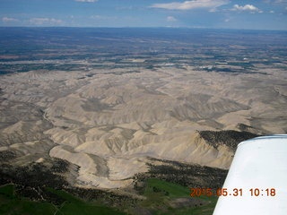 77 8zx. aerial - Black Canyon of the Gunnison area - sand dunes