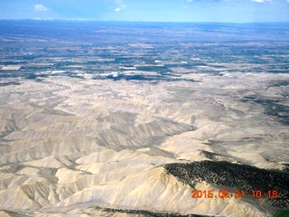 78 8zx. aerial - Black Canyon of the Gunnison area - sand dunes