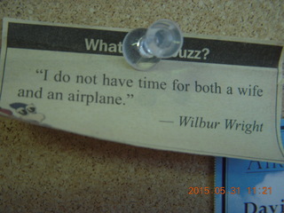 99 8zx. 'I do not have time for both a wife and an airplane.' Wilbur Wright