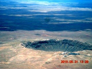 121 8zx. aerial - meteor crater