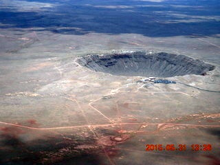122 8zx. aerial - meteor crater