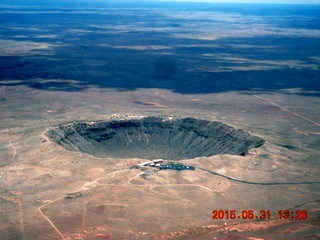 123 8zx. aerial - meteor crater