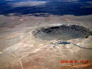 124 8zx. aerial - meteor crater