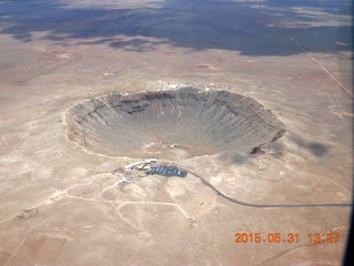 125 8zx. aerial - meteor crater