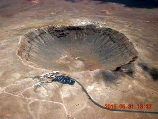 126 8zx. aerial - meteor crater