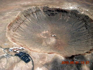 128 8zx. aerial - meteor crater