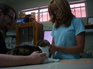 my cat Penny and Kendel and Dr. Krista Gibson