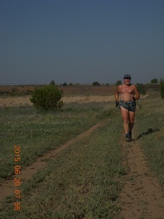 Adam running near Seligman Airport (P23)