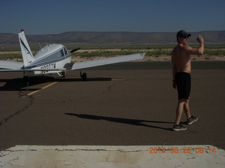 1565 90l. Max B and N8377W at Seligman Airport (P23)