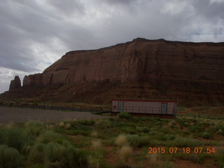 aerial - canyon creek bed on the way to Monument Valley