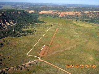 Mystic Bluffs (NM26), New Mexico, trip - aerial airstrip