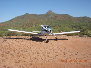 1581 92v. Red Creek airstrip - N8377W