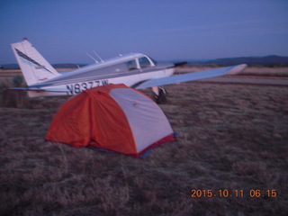 1587 94b. Young International - N8377W and my tent