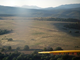 aerial - flying to Buzzard Roost