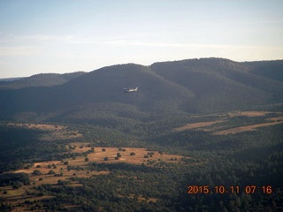 aerial - flying from Buzzard Roost - Tommy's C182 leaving Young