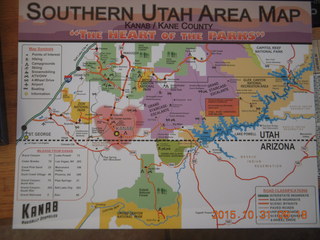 map of southern Utah