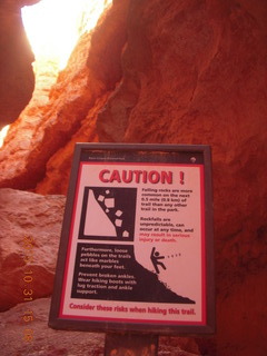 Bryce Canyon - Navajo loop sign