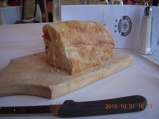 bread at dinner at lodge