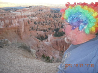45 94x. Bryce Canyon sunset + Adam with multicolor wig